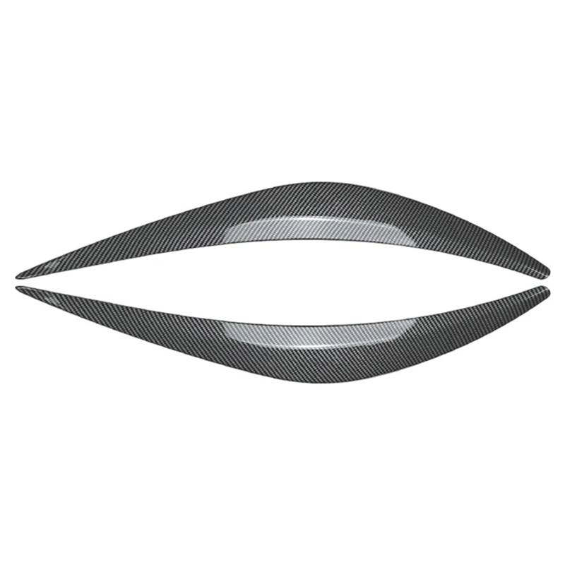 ZDPVK Autoscheinwerfer-Augenbraue Autoscheinwerfer Scheinwerfer Augenlider Augenbrauenabdeckung Verkleidung, for Infiniti, for Q50 Q50S Q60 2014-2023(Carbon Fiber Black) von ZDPVK