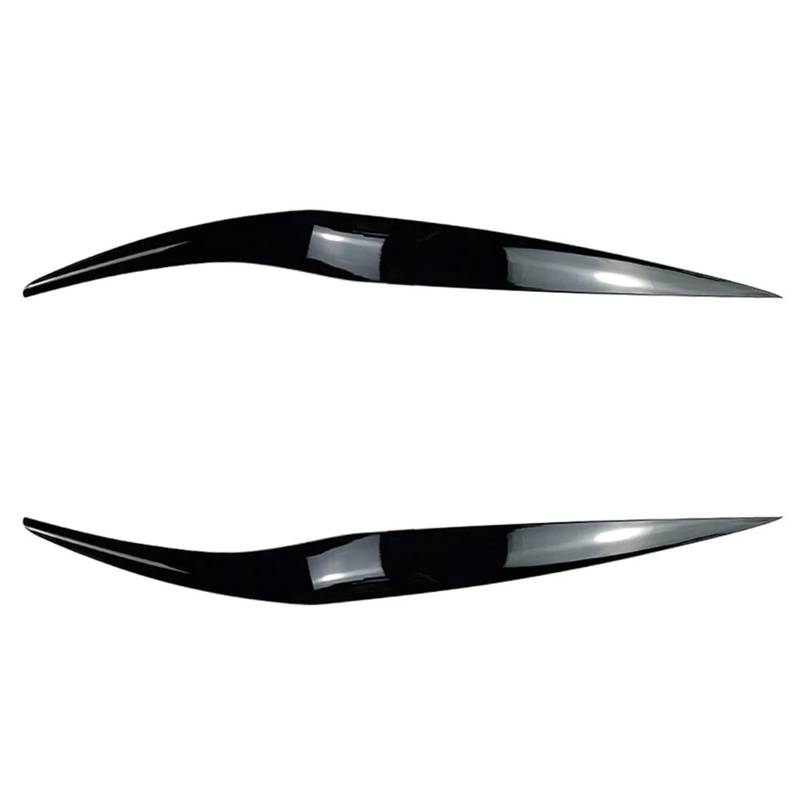 ZDPVK Autoscheinwerfer-Augenbraue Frontscheinwerferabdeckung Scheinwerferlampe Augenlid Augenbrauenverkleidung ABS, for Ford, for Fiesta MK6.5 2013-2017 Hellschwarz von ZDPVK