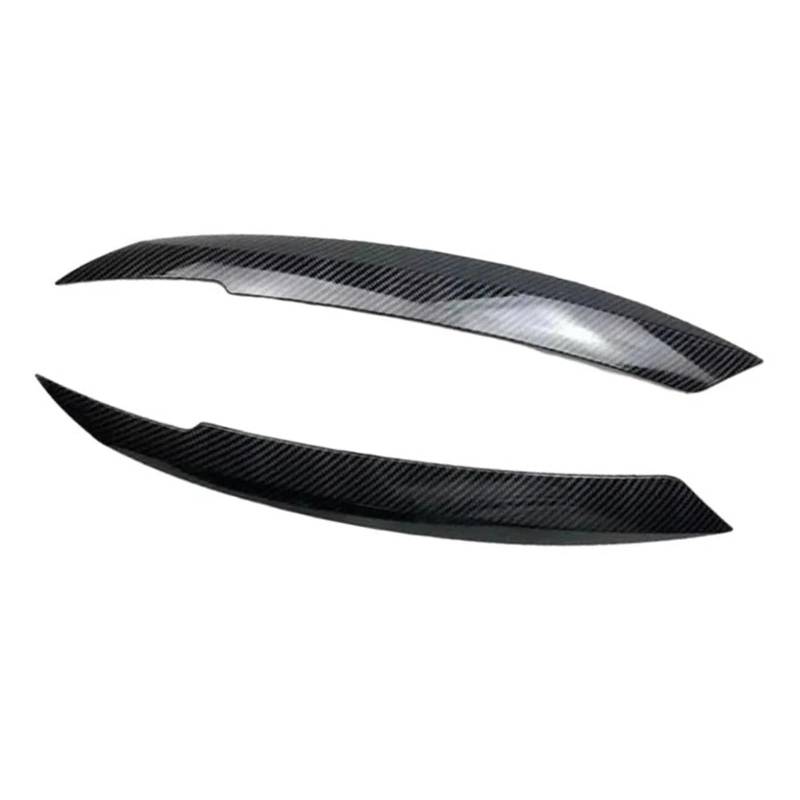 ZDPVK Autoscheinwerfer-Augenbraue Glänzend Schwarze Autoscheinwerfer-Augenbrauen-Augenlidabdeckung, for VW, for Jetta 6 MK6 Sagitar NCS 2010 2011 2012 2013 2014 2015-2018(Carbon Fiber Look) von ZDPVK