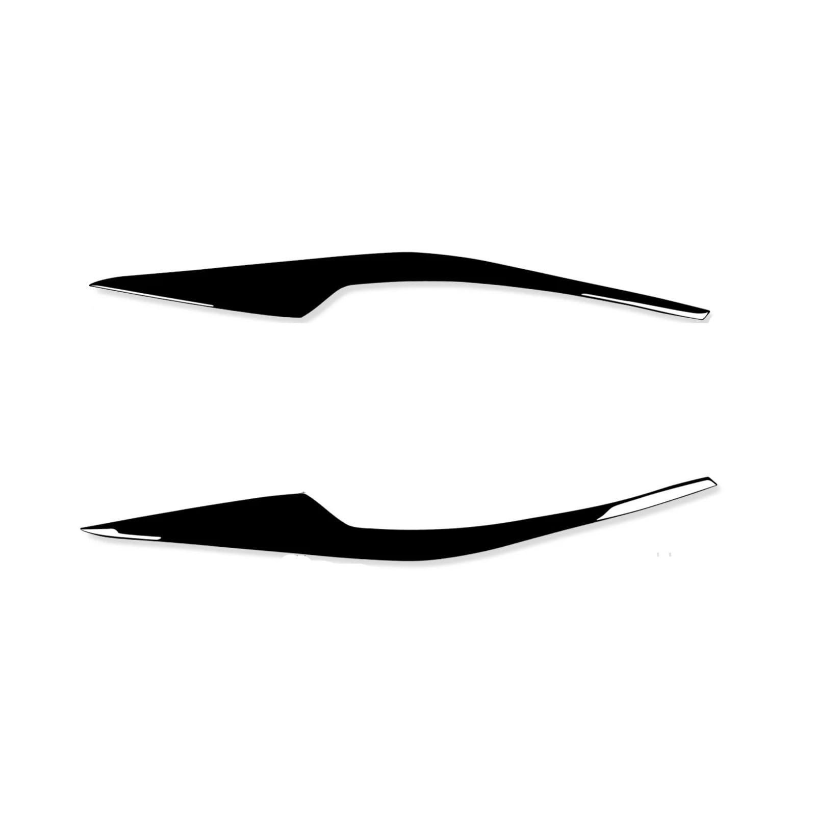 ZDPVK Autoscheinwerfer-Augenbraue Piano Black Auto Frontscheinwerfer Augenlid Augenbrauen Abdeckung Zieraufkleber, for CRV 2007-2011(10 Pairs) von ZDPVK