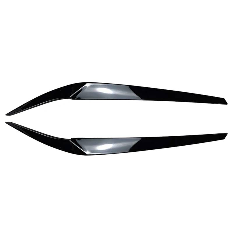 ZDPVK Autoscheinwerfer-Augenbraue Zierteile for die Augenbrauen-Augenlidabdeckung des Auto-Frontscheinwerfers, for BMW, for 5er G30 G31 G38 F90 M5 525I 530I 540I 2017 2018 2019 2020 2021(Glossy Black) von ZDPVK