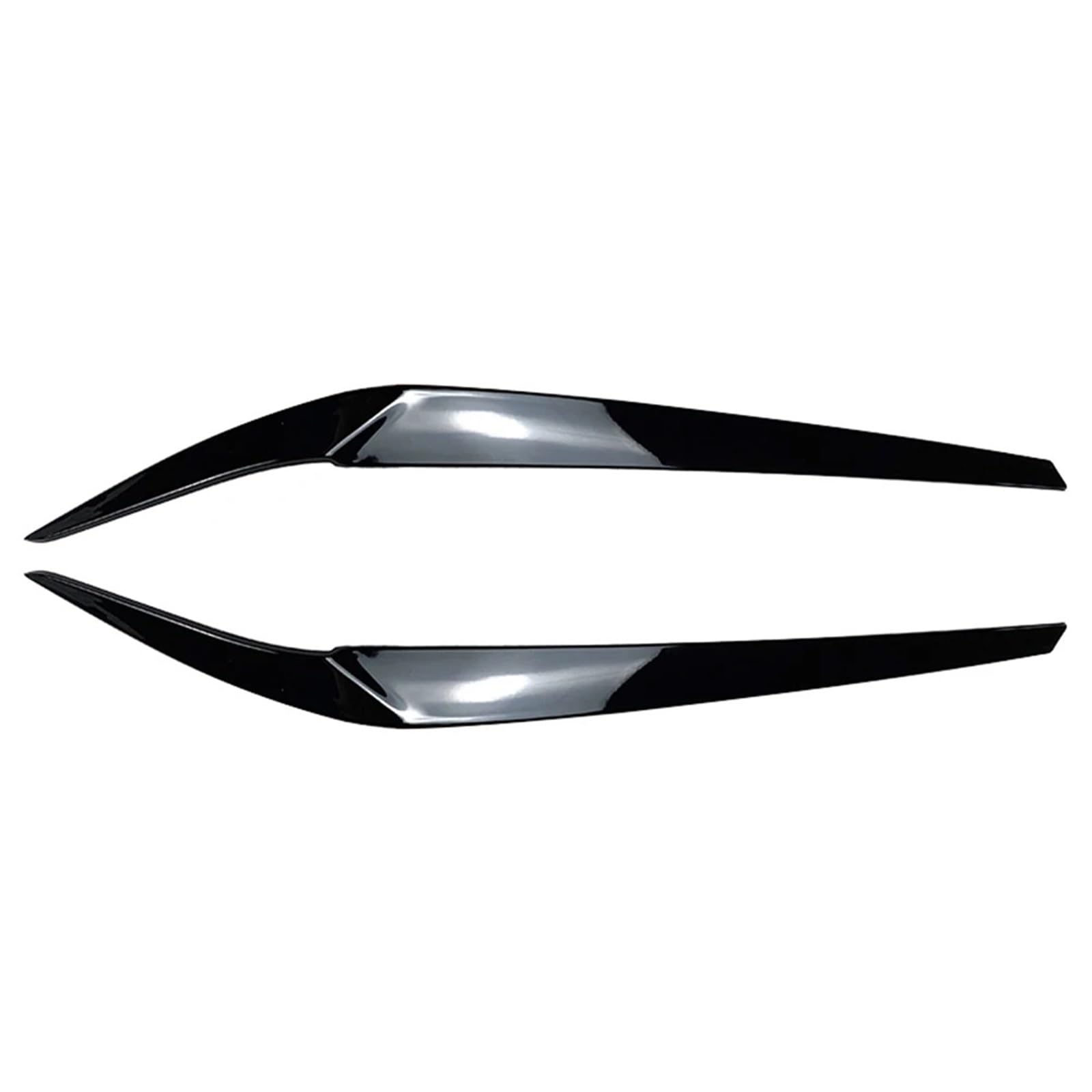 ZDPVK Autoscheinwerfer-Augenbraue Zierteile for die Augenbrauen-Augenlidabdeckung des Auto-Frontscheinwerfers, for BMW, for 5er G30 G31 G38 F90 M5 525I 530I 540I 2017-2021(Glossy Black) von ZDPVK