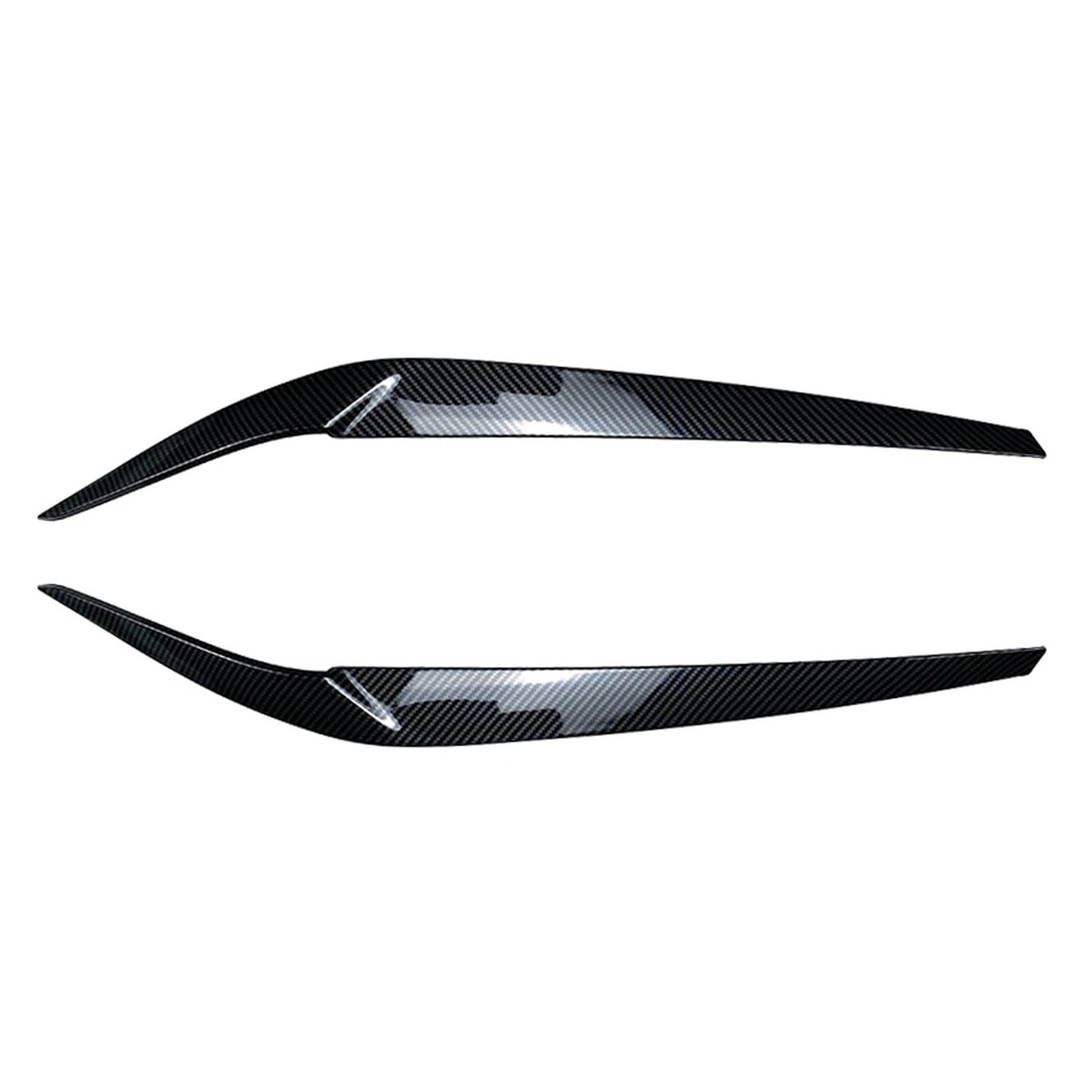 ZDPVK Autoscheinwerfer-Augenbraue for BMW, for 5er G30 G31 G38 F90 M5 540i 525i 530i 2017-2023 Auto-Frontscheinwerfer Kunststoff-Augenlid-Augenbrauen-Zierleisten ABS(Carbon Fiber Look) von ZDPVK