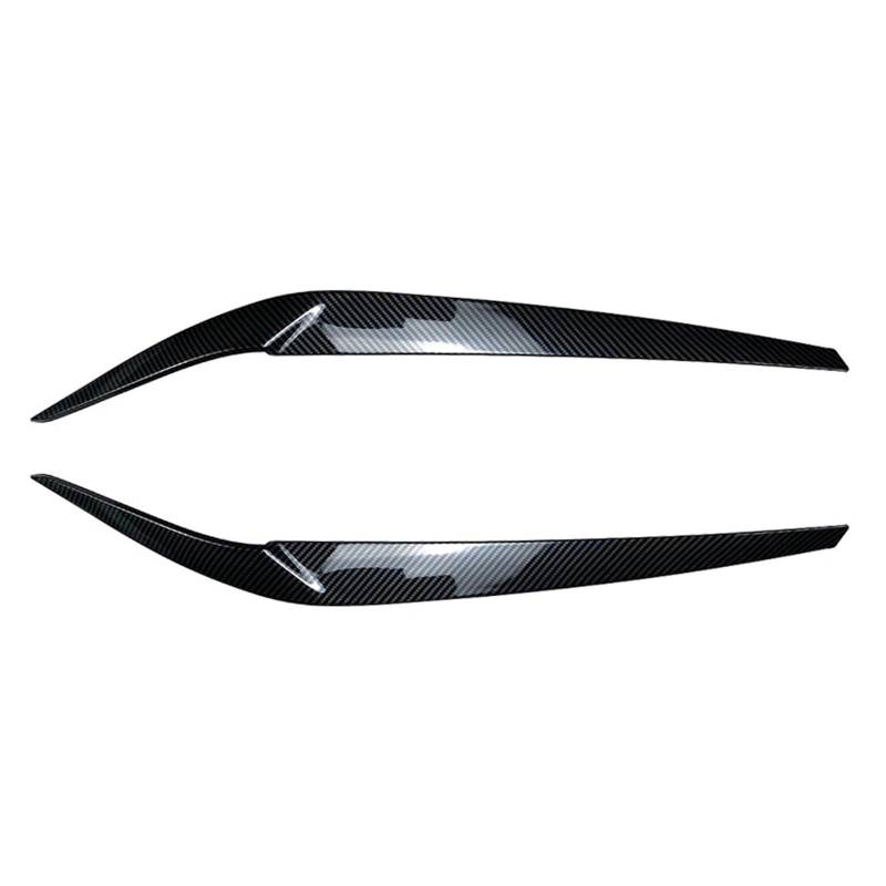 ZDPVK Autoscheinwerfer-Augenbraue for BMW, for 5er G30 G31 G38 F90 M5 540i 525i 530i 2017-2023 Auto-Frontscheinwerfer Kunststoff-Augenlid-Augenbrauen-Zierleisten ABS(Carbon Fiber Look) von ZDPVK