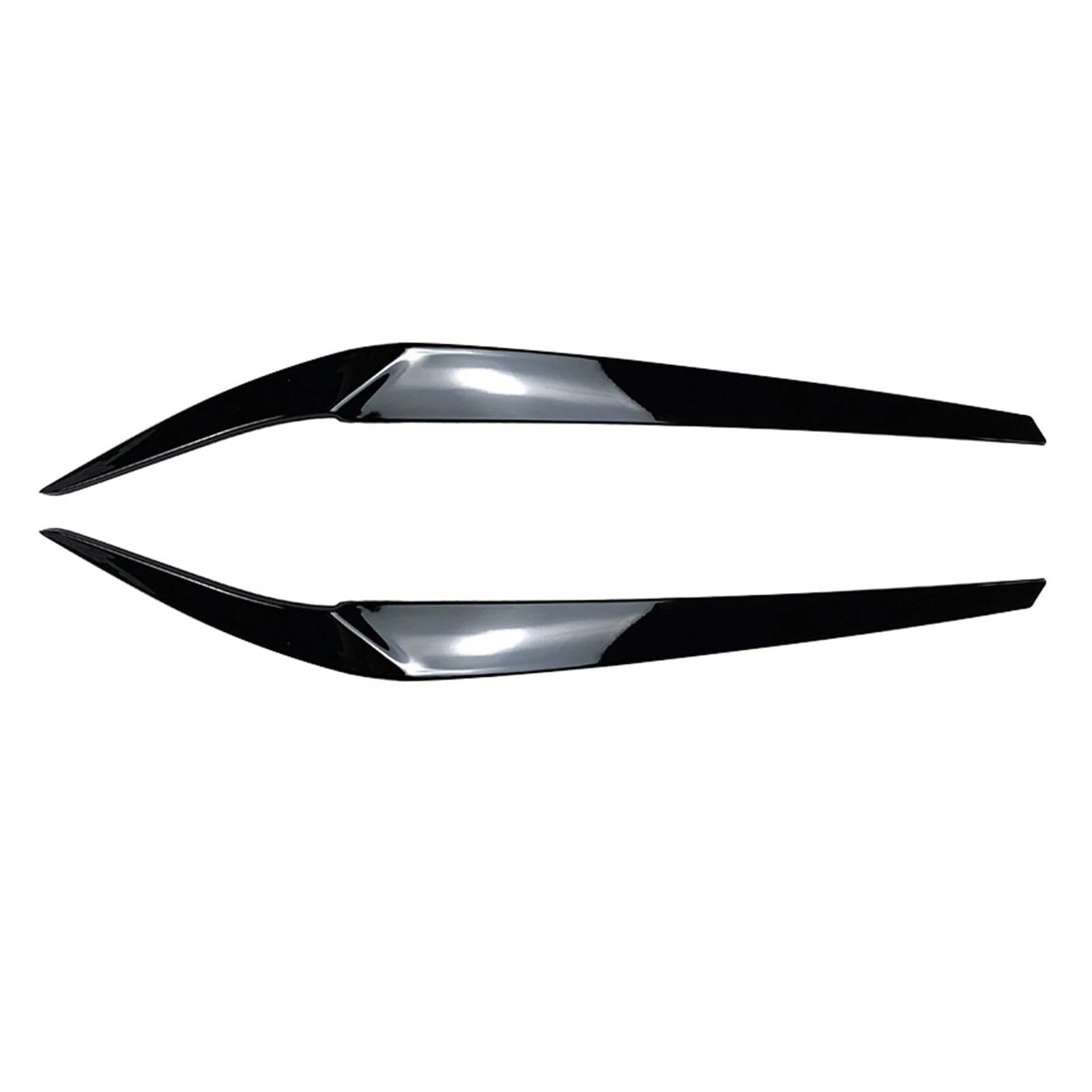 ZDPVK Autoscheinwerfer-Augenbraue for BMW, for 5er G30 G31 G38 F90 M5 540i 525i 530i 2017-2023 Auto-Frontscheinwerfer Kunststoff-Augenlid-Augenbrauen-Zierleisten ABS(Gloss Black) von ZDPVK