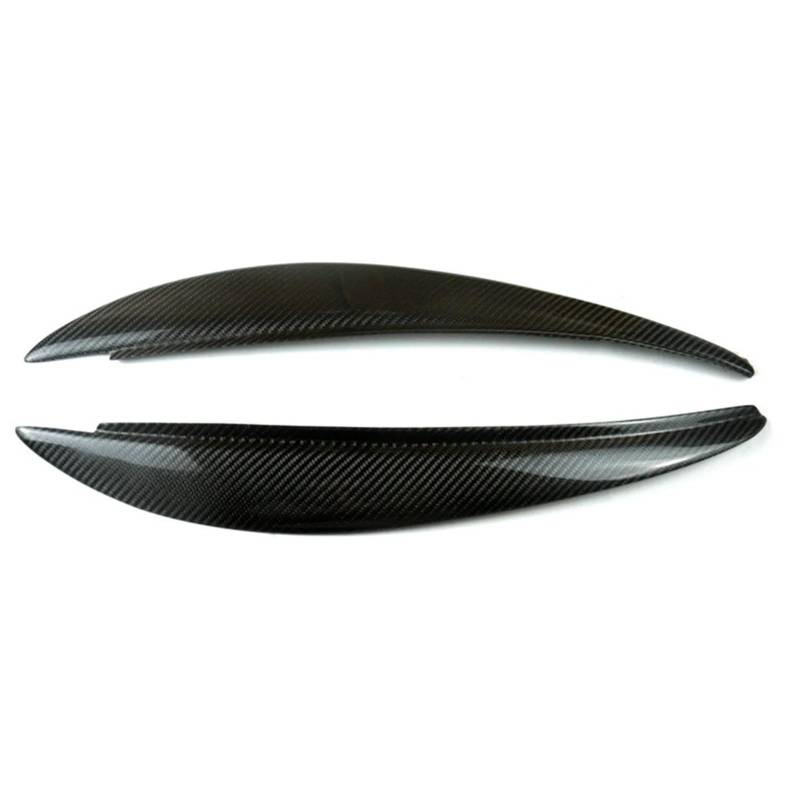 ZDPVK Autoscheinwerfer-Augenbraue for Peugeot, for 206 2006-2010, Carbonfaser-Frontscheinwerferabdeckung, Scheinwerferlampe, Augenlid, Augenbrauenverkleidung von ZDPVK