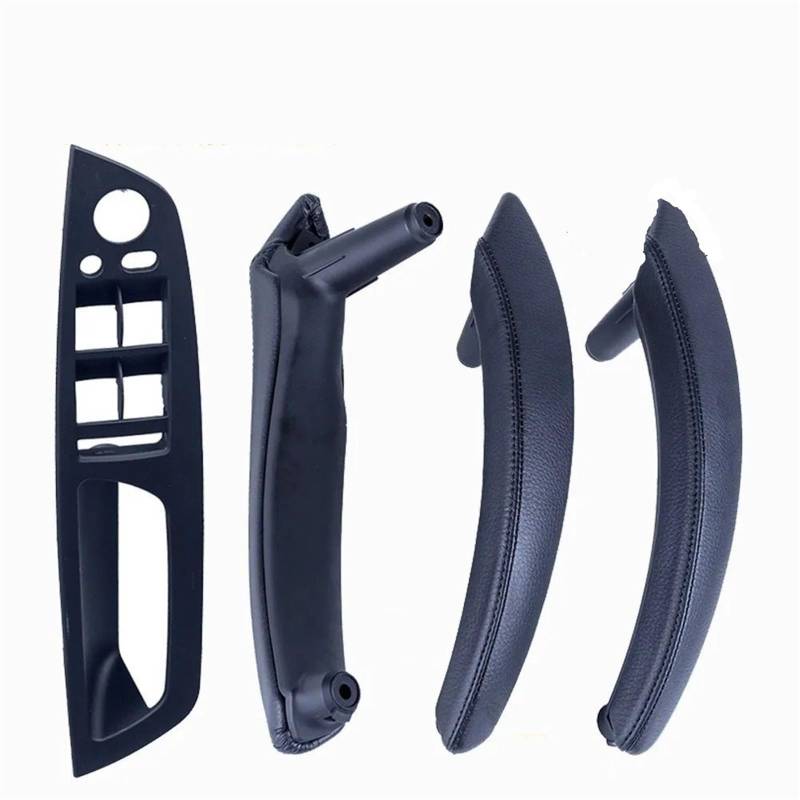 ZDPVK Innentürgriff 4PCS Set LHD RHD Carbon Fiber Texture Auto Links Rechts Innen Interieur Tür Pull Griff Trim Abdeckung for BMW E70 E71 X5 X6(LHD-Black-Hige) von ZDPVK