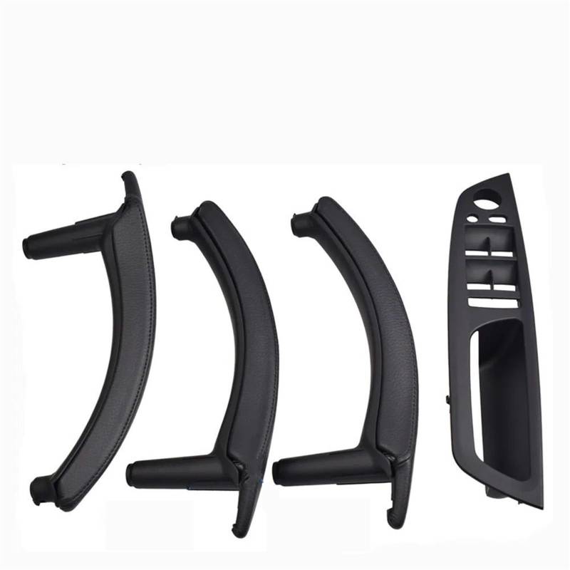 ZDPVK Innentürgriff 4PCS Set LHD RHD Carbon Fiber Texture Auto Links Rechts Innen Interieur Tür Pull Griff Trim Abdeckung for BMW E70 E71 X5 X6(RHD-Black-Hige) von ZDPVK