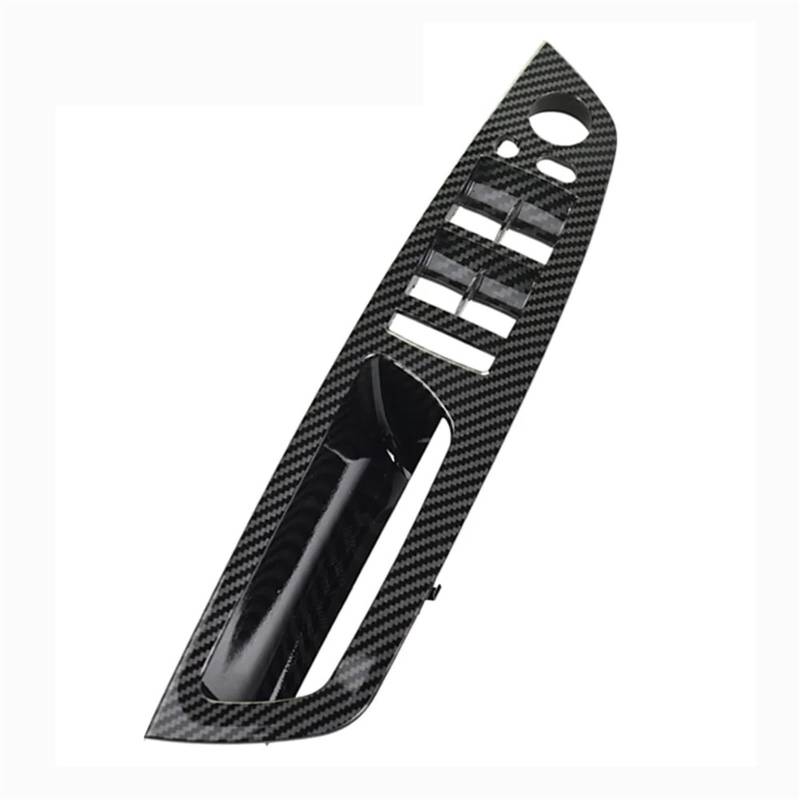 ZDPVK Innentürgriff Auto Carbon Fiber ABS Innentür Armlehne Griff Links Rechts Panel Pull Trim Abdeckung for BMW E70 E71 X5 X6 2007-2012 2013 2014(Left Driver Side) von ZDPVK