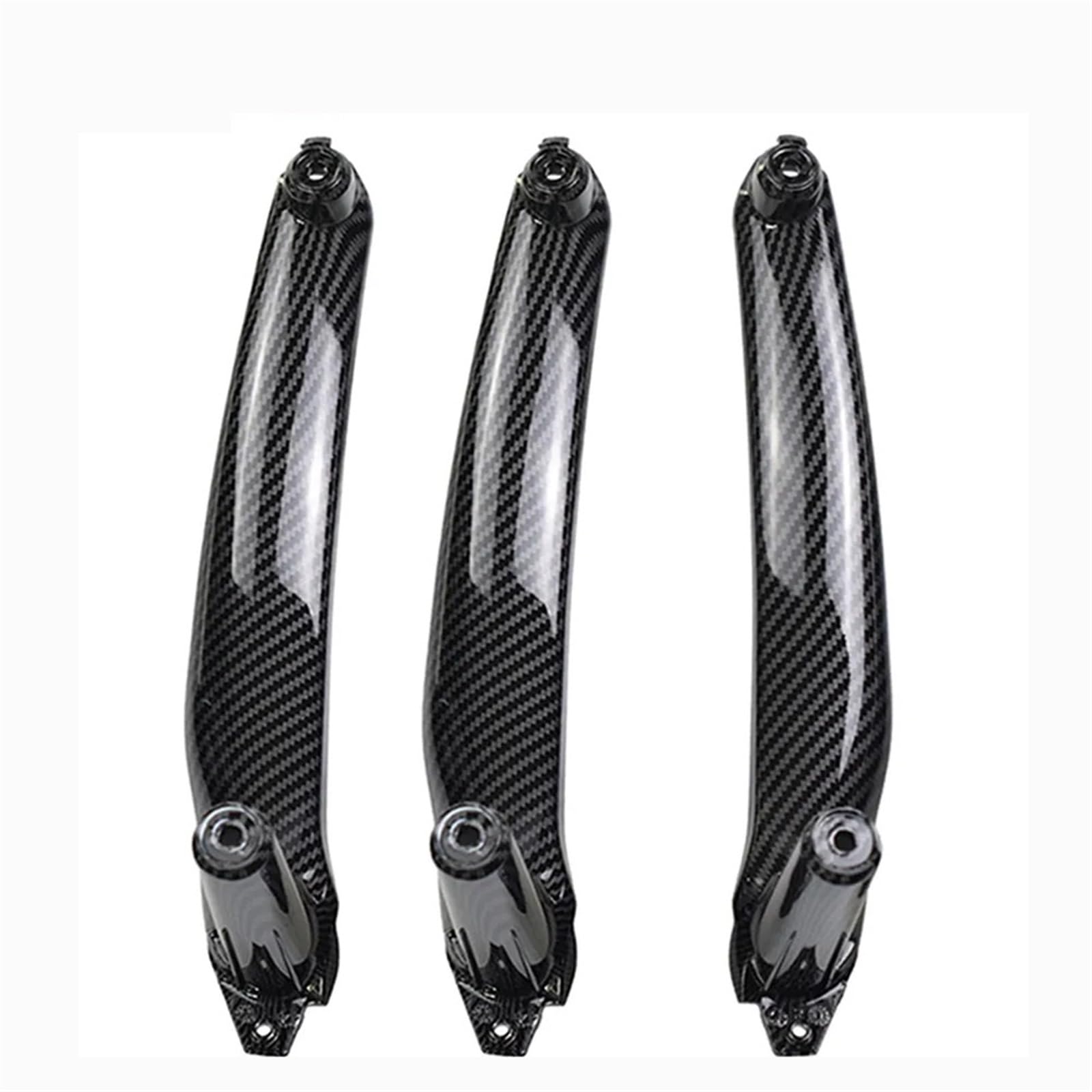 ZDPVK Innentürgriff Auto Carbon Fiber ABS Innentür Armlehne Griff Links Rechts Panel Pull Trim Abdeckung for BMW E70 E71 X5 X6 2007-2012 2013 2014(RHD-Carbon-3Pcs) von ZDPVK