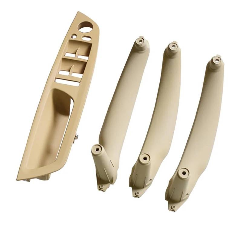 ZDPVK Innentürgriff Auto Carbon Fiber ABS Innentür Armlehne Griff Links Rechts Panel Pull Trim Abdeckung for BMW E70 E71 X5 x6 2007-2012 2013 2014 51416969401(LHD Beige 4Pcs) von ZDPVK