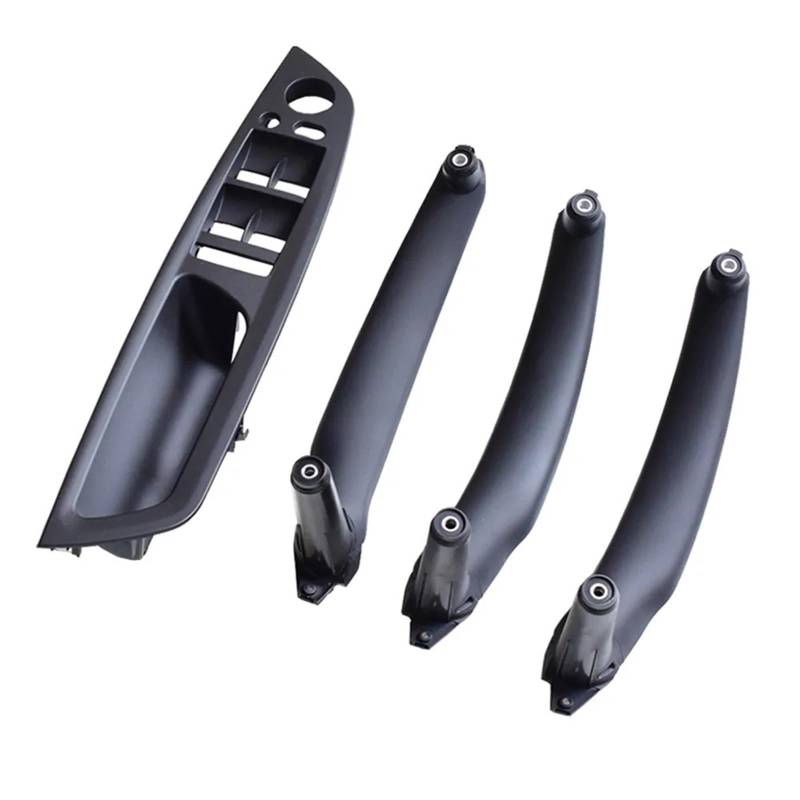 ZDPVK Innentürgriff Auto Carbon Fiber ABS Innentür Armlehne Griff Links Rechts Panel Pull Trim Abdeckung for BMW E70 E71 X5 x6 2007-2012 2013 2014 51416969401(LHD Black 4Pcs) von ZDPVK
