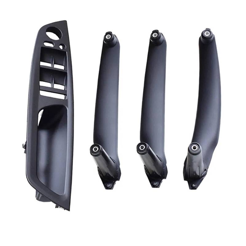 ZDPVK Innentürgriff Auto Carbon Fiber ABS Innentür Armlehne Griff Links Rechts Panel Pull Trim Abdeckung for BMW E70 E71 X5 x6 2007-2012 2013 2014 51416969401(RHD Black 4Pcs) von ZDPVK