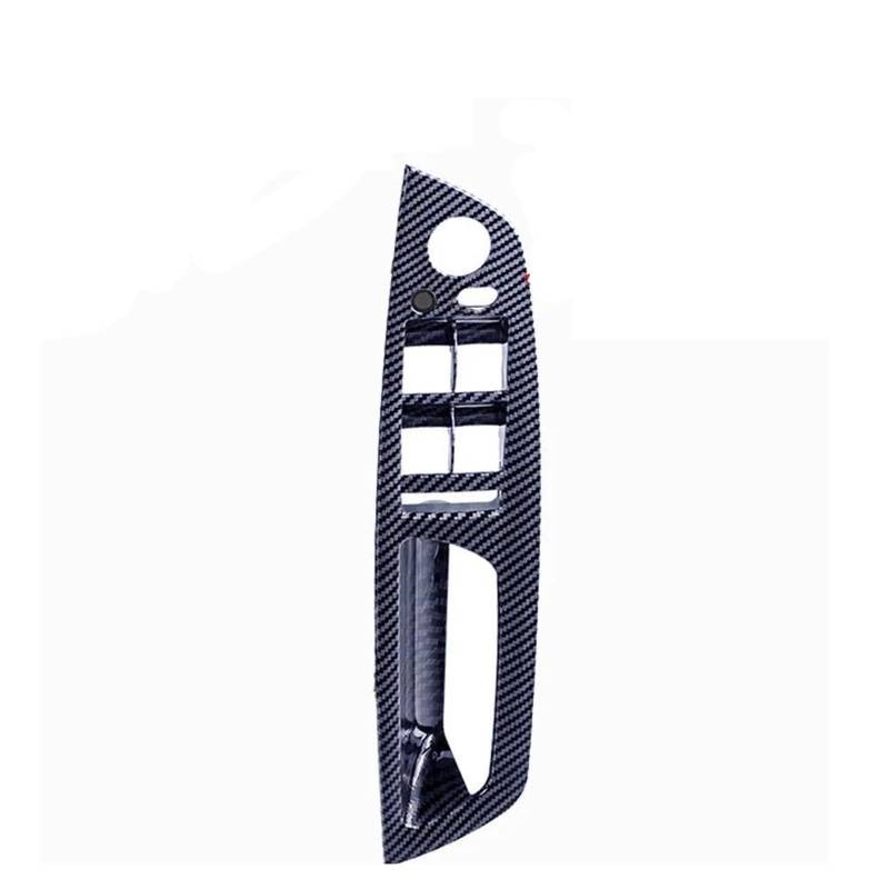ZDPVK Innentürgriff Auto Fahrerseite Tür Innengriff Abdeckung for BMW X5 E70 X6 E71 Vorne Links Fenster Schalter Panel Rahmen Auto Zubehör 51416975793(Standard-CF) von ZDPVK
