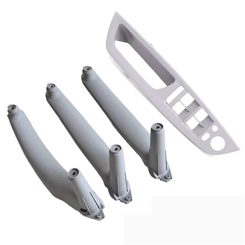 ZDPVK Innentürgriff Beige Schwarz Armlehne Auto Links Rechts Fahrer LHD RHD Innentürgriff Innenverkleidung Pull Trim Abdeckung for BMW E70 E71 X5 X6 51416969401(Gray 4Pcs LHD) von ZDPVK