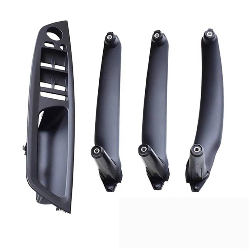 ZDPVK Innentürgriff Beige Schwarz Armlehne Auto Links Rechts Fahrer LHD RHD Innentürgriff Innenverkleidung Pull Trim Abdeckung for BMW E70 E71 X5 X6 51416969401(RHD Black 4Pcs) von ZDPVK