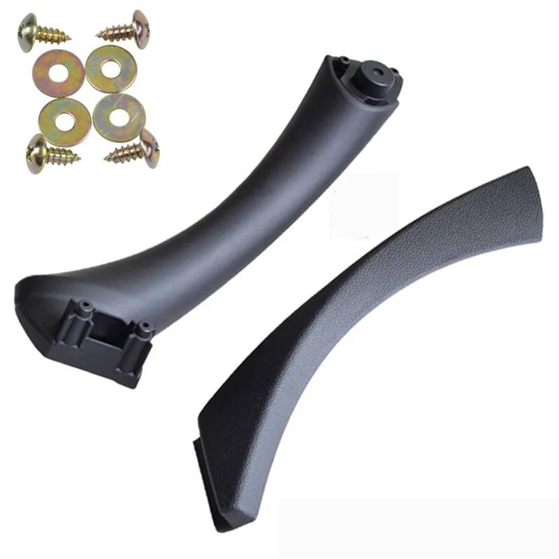 ZDPVK Innentürgriff Carbon Faser Links Rechts Auto Innen Griff Innen Tür Armlehne Panel Pull Trim Abdeckung for BMW 3 Serie E90 e91 328 330 335 51417230849(Black-Set-Right) von ZDPVK