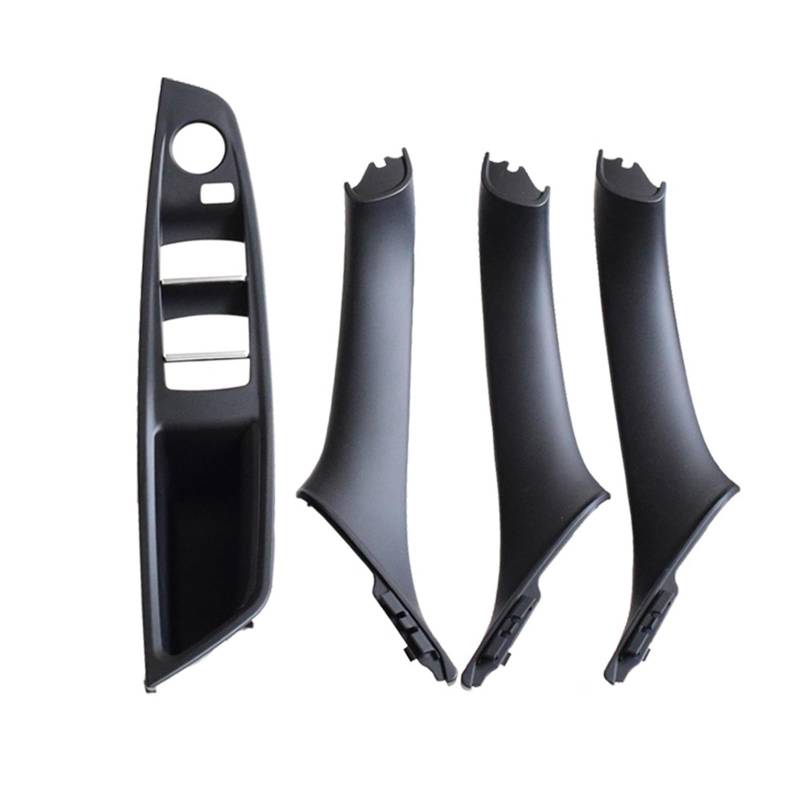 ZDPVK Innentürgriff LHD 7PCS Set Auto Innere Passagier Tür Panel Griff Pull Trim Abdeckung for BMW F10 F11 F18 520i 523i 525i 528i 535i 51417225851(Black-4Pcs) von ZDPVK