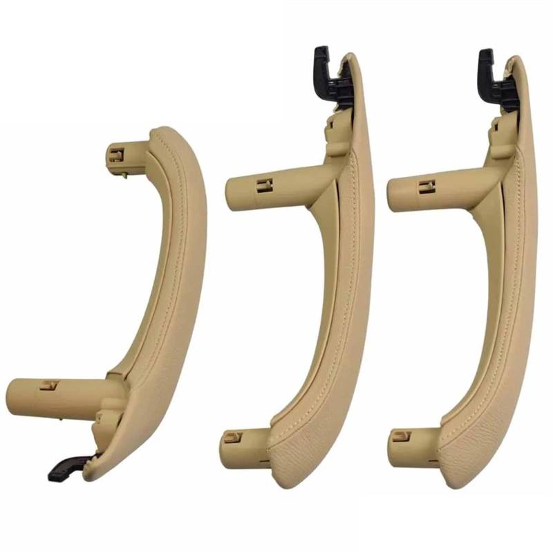 ZDPVK Innentürgriff Passend for BMW Auto Links rechts Innentürgriff Innentürverkleidung Griff Pull Trim Cover Passend for BMW X3 X4 F25 F26 2010–2016 51417248502(LHD Beige 3pcs) von ZDPVK