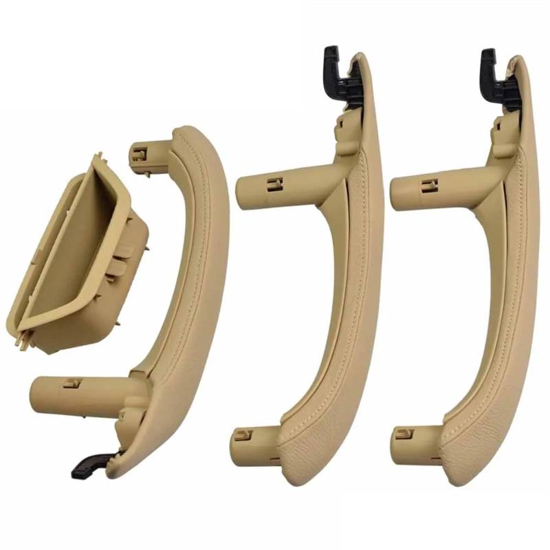 ZDPVK Innentürgriff Passend for BMW Auto Links rechts Innentürgriff Innentürverkleidung Griff Pull Trim Cover Passend for BMW X3 X4 F25 F26 2010–2016 51417248502(LHD Beige 4pcs) von ZDPVK