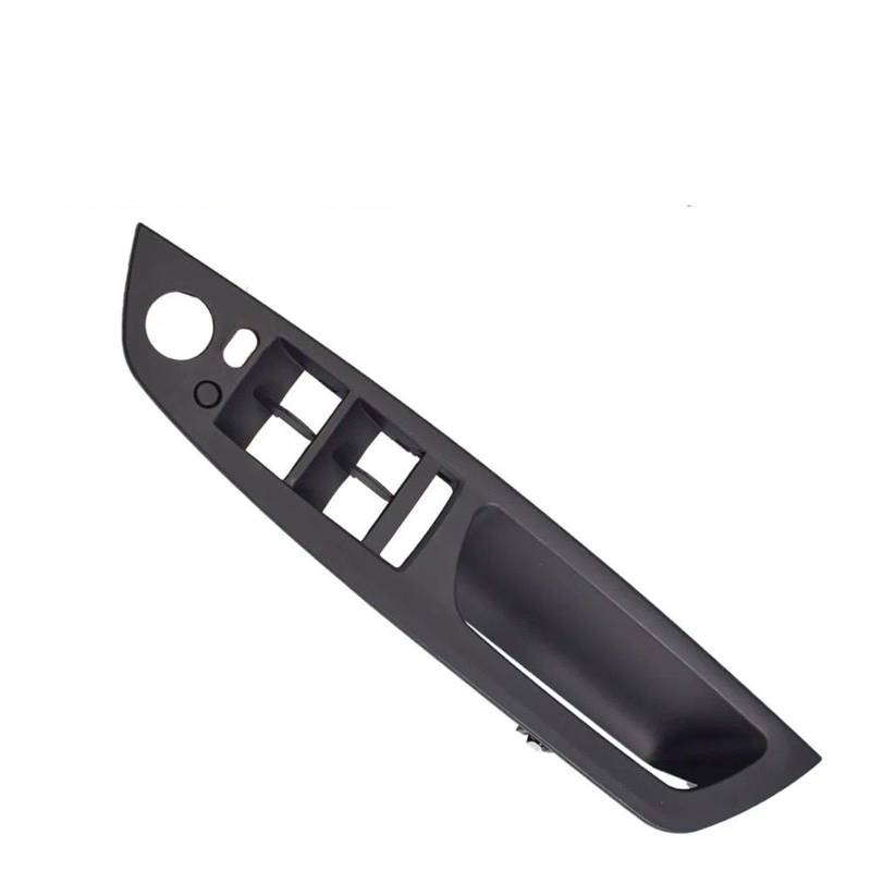 ZDPVK Innentürgriff RHD Carbon Fiber Beige Schwarz Auto Linke Innentür Armlehne Griff Innere Panel Pull Trim Abdeckung for BMW E70 E71 x5 X6(Standard-Black) von ZDPVK