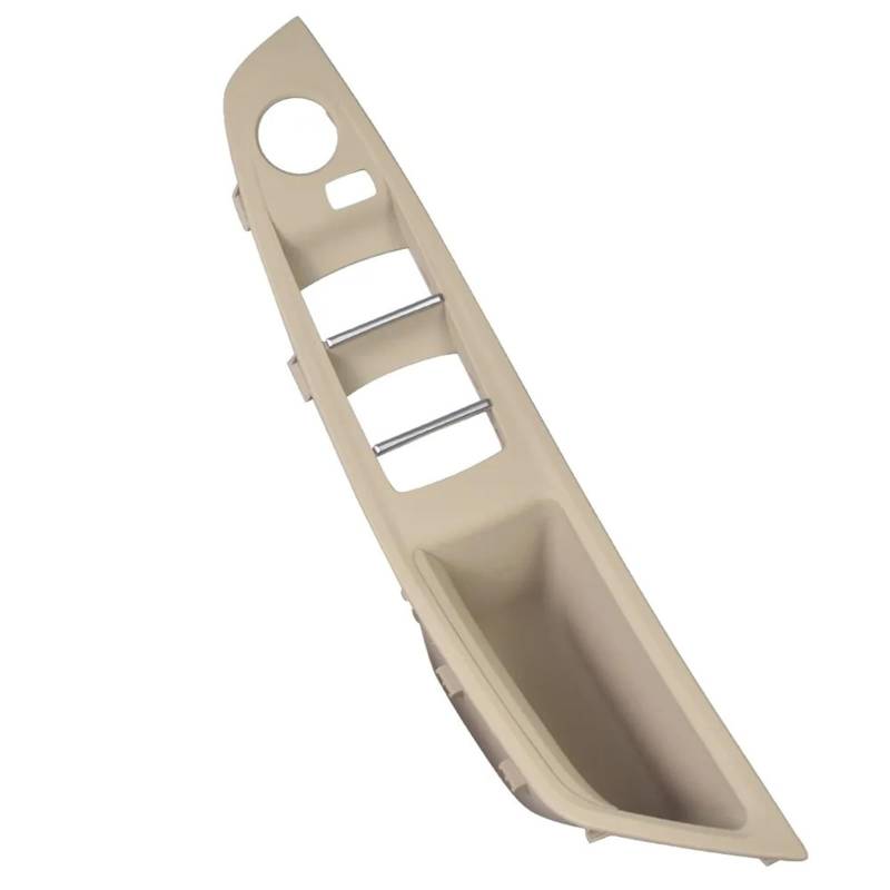 ZDPVK Innentürgriff Rechte Fahrer Autos RHD for BMW 5 Series F10 F11 Innen Armlehne Fenster Schalter Panel Abdeckung Tür Pull Griff 520i 523i 525i 51417225865(Beige White-RHD) von ZDPVK