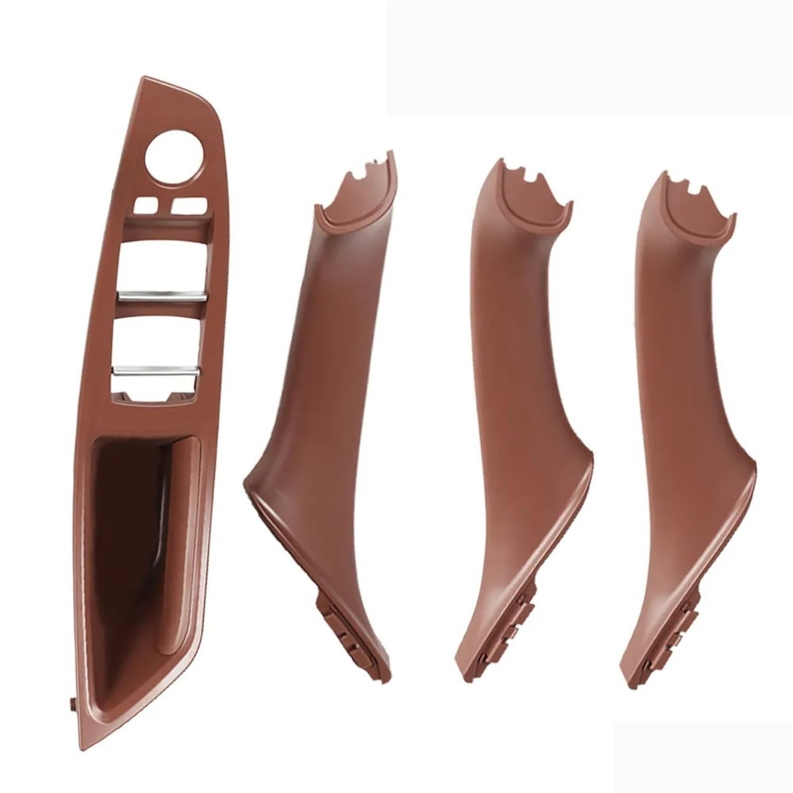 ZDPVK Innentürgriff for BMW 5 Series F10 F11 Beige Schwarz Rot Braun Auto Innen Tür Griff Panel Pull Trim Abdeckung Links Hand Stick LHD 51417225851(Red Brown-4Pcs) von ZDPVK