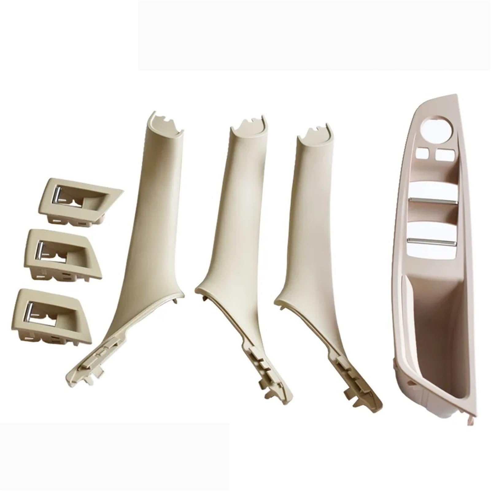 ZDPVK Innentürgriff for BMW F10 F11 F18 2010-2016 RHD Vorne Rechts Auto Fahrersitz Armlehne Innentürgriff Innenverkleidung Pull Trim Abdeckung 4 7 Stücke 51417225851(Oyster-7Pcs) von ZDPVK