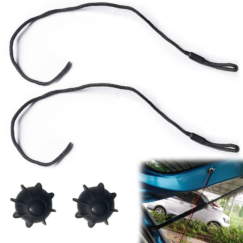 2 Stück Halteband Hutablage Universal,Halteband Hutablage,Hutablage Haltebände,Band Halterung für den Kofferraum,Heckablage Strap (Lanyard) von ZDQC