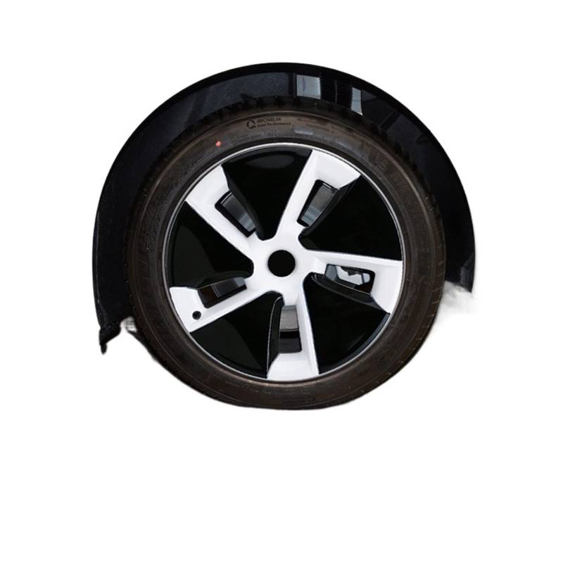 1 STÜCK Kompatibel für Tesla Model 3 18 Zoll Radkappe Performance Ersatz-Radkappe Automobil-Radkappe Vollrandabdeckung Zubehör 2016-2022(Black and white) von ZDTYKWPH