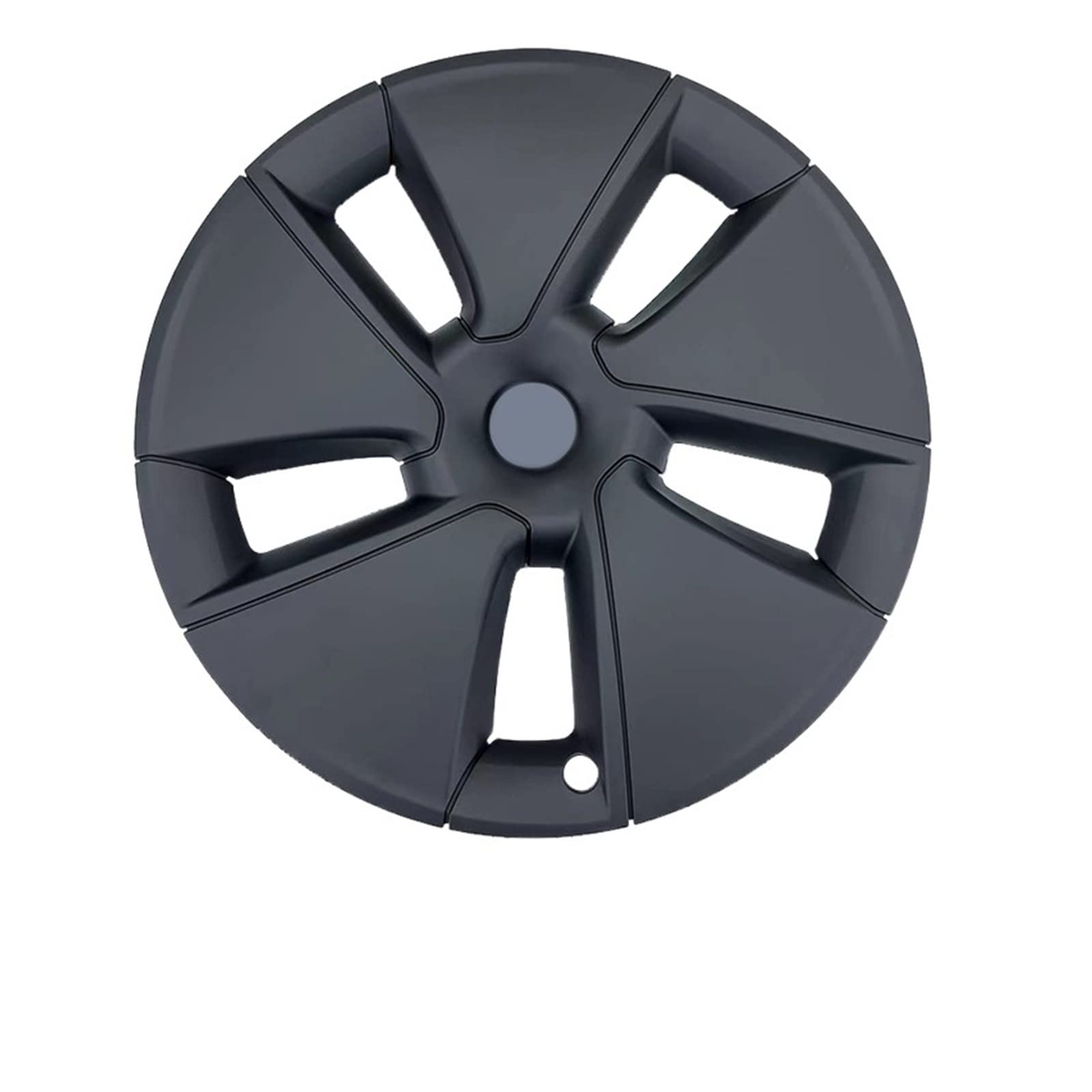 1 STÜCK Kompatibel für Tesla Model 3 18 Zoll Radkappe Performance Ersatz-Radkappe Automobil-Radkappe Vollrandabdeckung Zubehör 2016-2022(Matte black) von ZDTYKWPH