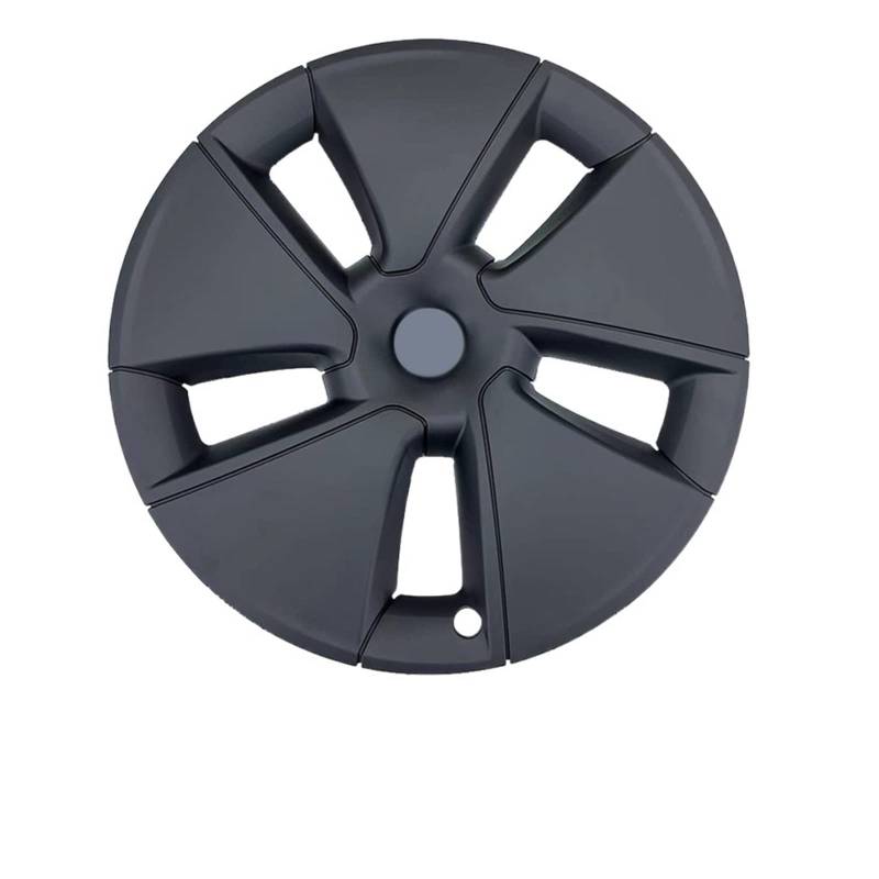 1 STÜCK Kompatibel für Tesla Model 3 18 Zoll Radkappe Performance Ersatz-Radkappe Automobil-Radkappe Vollrandabdeckung Zubehör 2016-2022(Matte black) von ZDTYKWPH