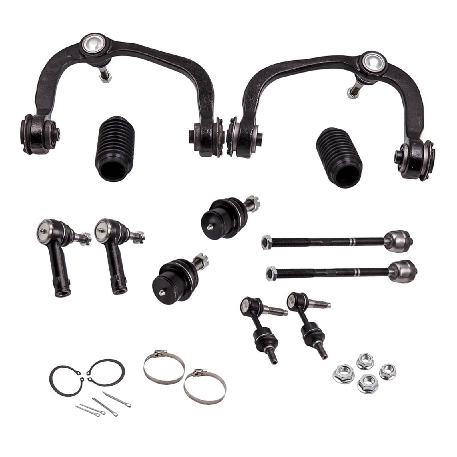 12-teiliges Querlenker-Kugelgelenk, Stabilisator, Spurstangen-Kit, Kompatibel Für Ford FF-150 Trucks – 2WD von ZDTYKWPH