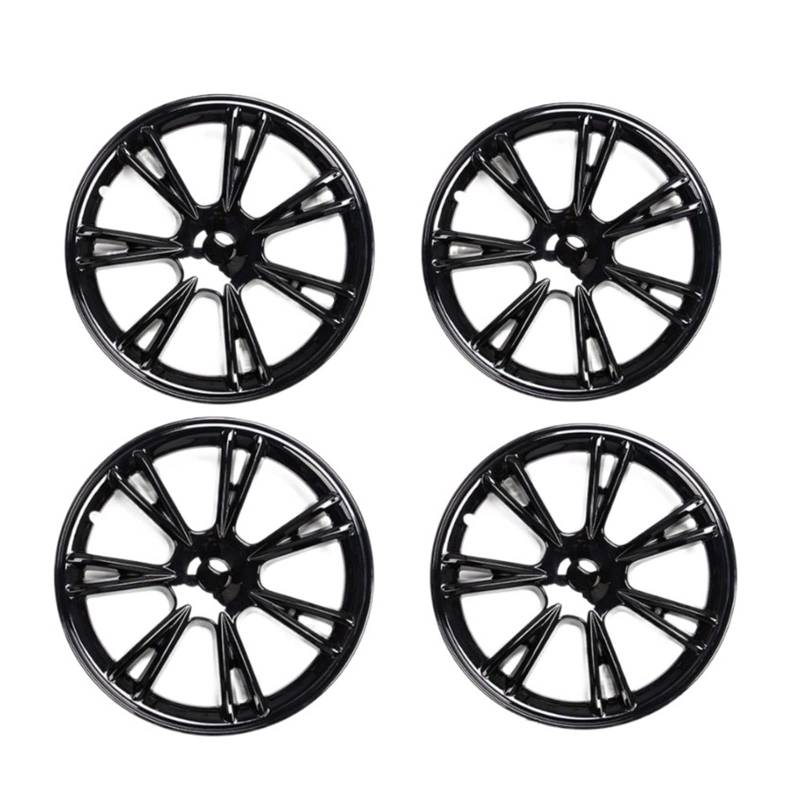 19-Zoll-Radkappen-Radkappen-Kit Original-Autoersatz Auto-ABS-Radkappen-Zierzubehör Kompatibel für Tesla Model Y 2020-2023(Bright Black) von ZDTYKWPH