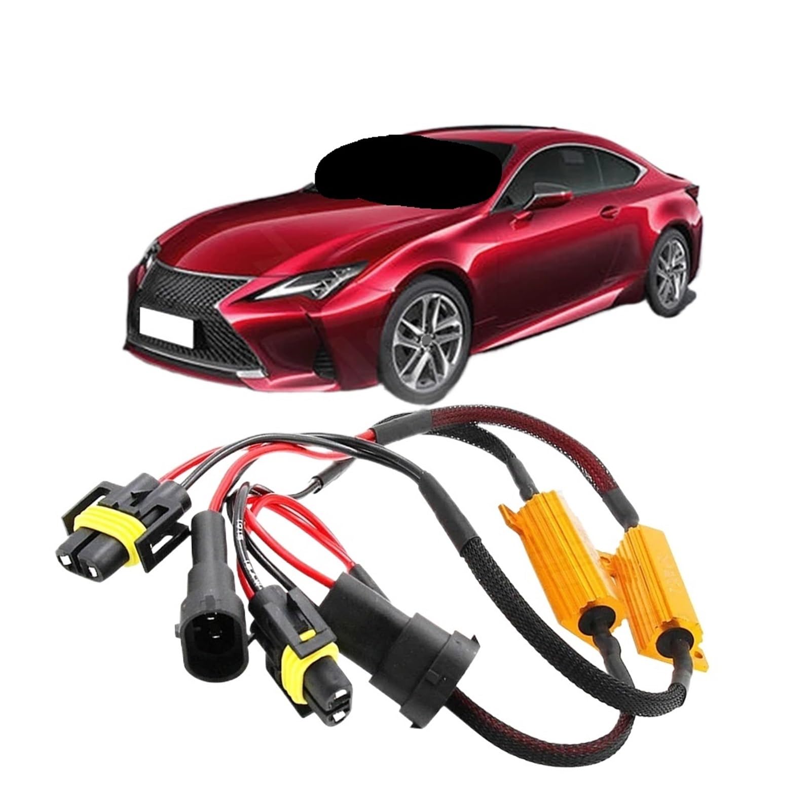 2 Stück H11 Lampenfassung Kabelbaum Scheinwerfer 12V-24V ABS und Kupferdraht für Plug-and-Play Nebelscheinwerfer Stecker Pig Tail 2 Stück H11 Lampenfassung Kabelbaum Scheinwerfer 12V-24V ABS und Kupferdraht für Plug-and-Play Nebelscheinwerfer Stecker Pig Tail von ZDTYKWPH