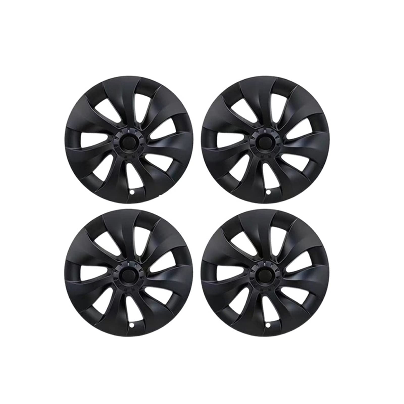 4 STÜCKE 19 Zoll Radkappe Original Auto Ersatz Radkappe Automobil Radkappe Volle Abdeckung Zubehör 2021 2022 Kompatibel Für Tesla Modell Y(4pcs NO logo) von ZDTYKWPH