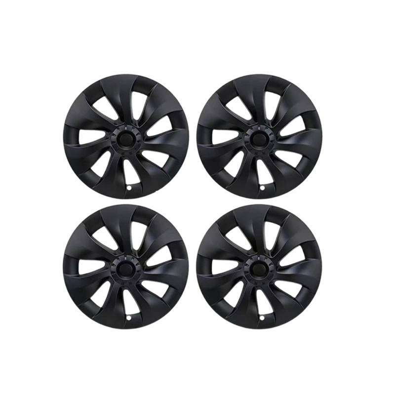 4 STÜCKE 19 Zoll Radkappe Original Auto Ersatz Radkappe Automobil Radkappe Volle Abdeckung Zubehör 2021 2022 Kompatibel Für Tesla Modell Y(4pcs NO logo) von ZDTYKWPH