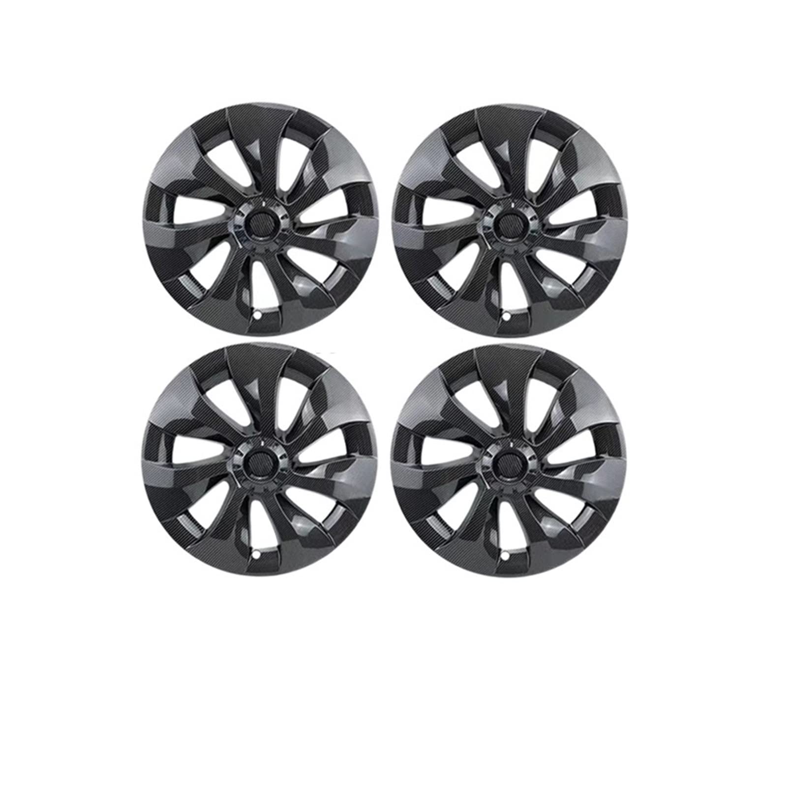 4 STÜCKE 19 Zoll Radkappe Original Auto Ersatz Radkappe Automobil Radkappe Volle Abdeckung Zubehör 2021 2022 Kompatibel Für Tesla Modell Y(4pcs NO logo-01) von ZDTYKWPH