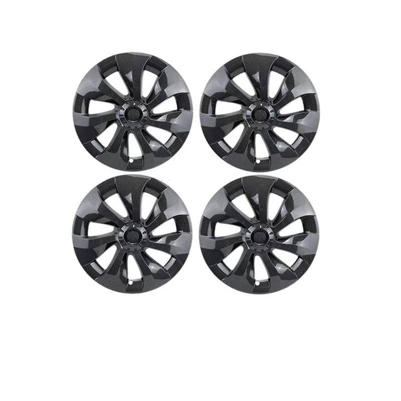 4 STÜCKE 19 Zoll Radkappe Original Auto Ersatz Radkappe Automobil Radkappe Volle Abdeckung Zubehör 2021 2022 Kompatibel Für Tesla Modell Y(4pcs NO logo-01) von ZDTYKWPH