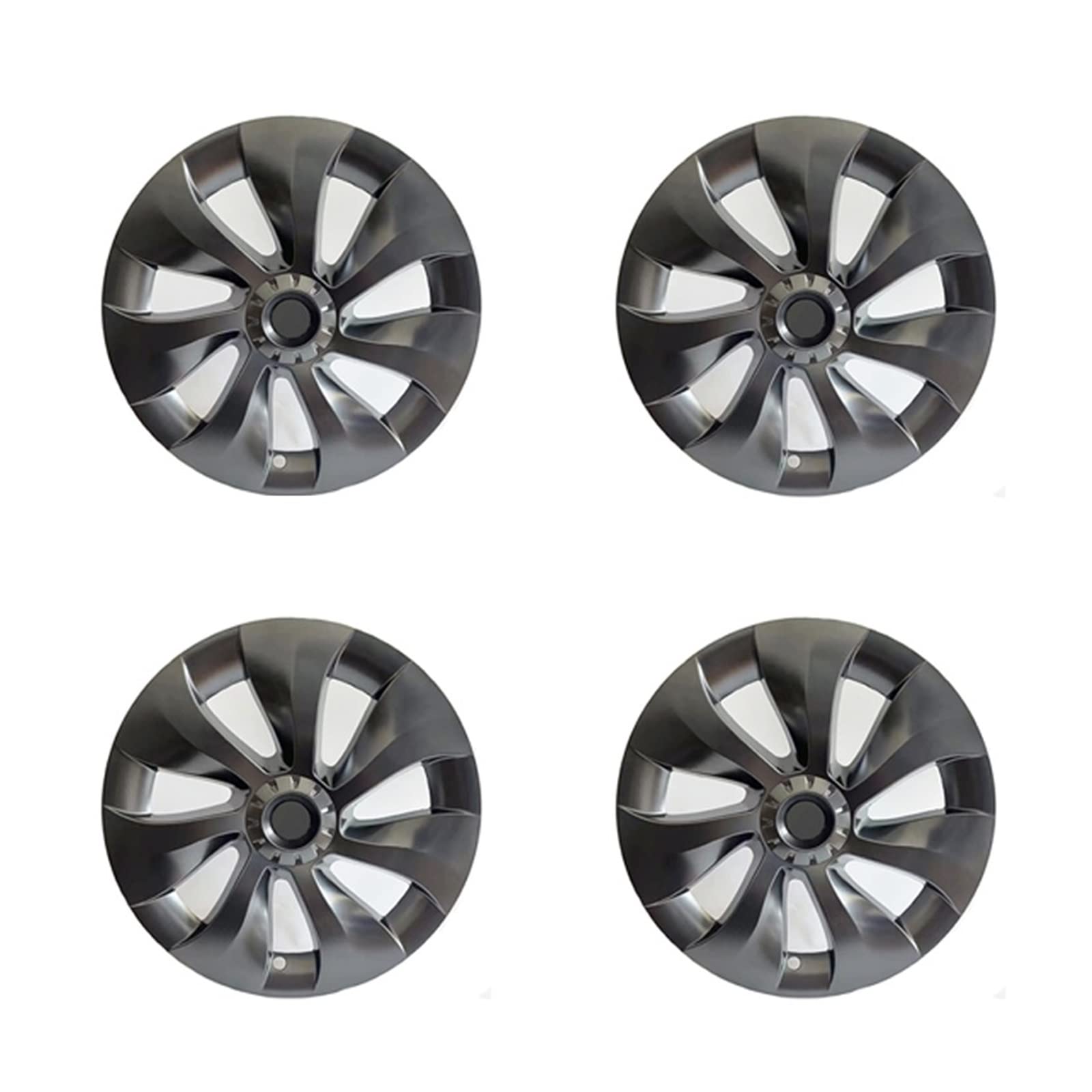 4 STÜCKE 19 Zoll Radkappe Original Auto Ersatz Radkappe Automobil Radkappe Volle Abdeckung Zubehör 2021 2022 Kompatibel Für Tesla Modell Y(4pcs NO logo-02) von ZDTYKWPH
