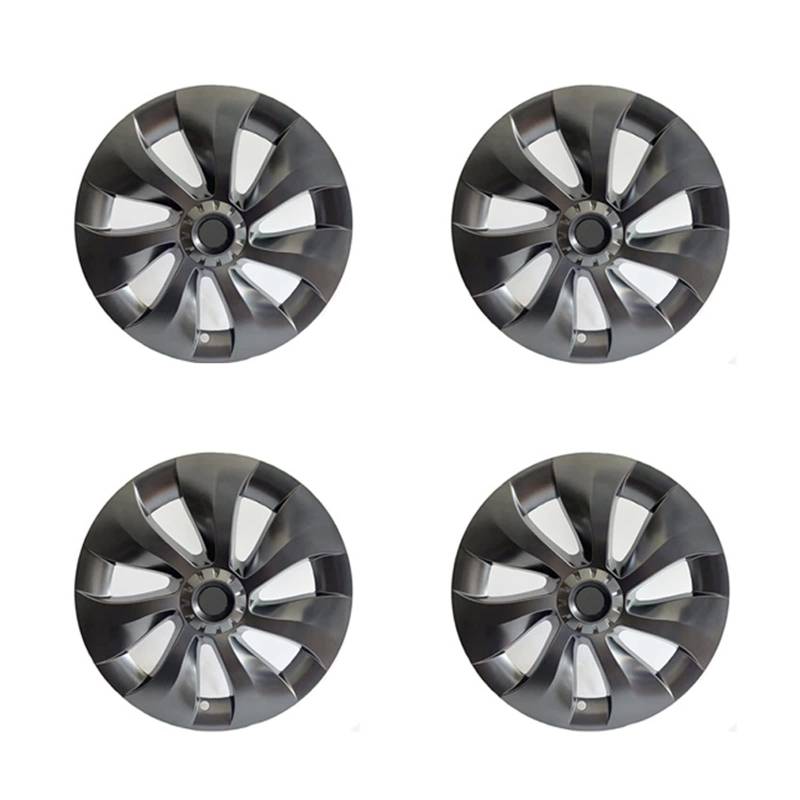 4 STÜCKE 19 Zoll Radkappe Original Auto Ersatz Radkappe Automobil Radkappe Volle Abdeckung Zubehör 2021 2022 Kompatibel Für Tesla Modell Y(4pcs NO logo-02) von ZDTYKWPH