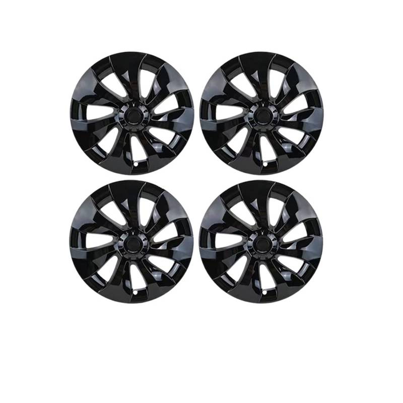 4 STÜCKE 19 Zoll Radkappe Original Auto Ersatz Radkappe Automobil Radkappe Volle Abdeckung Zubehör 2021 2022 Kompatibel Für Tesla Modell Y(4pcs NO logo-03) von ZDTYKWPH