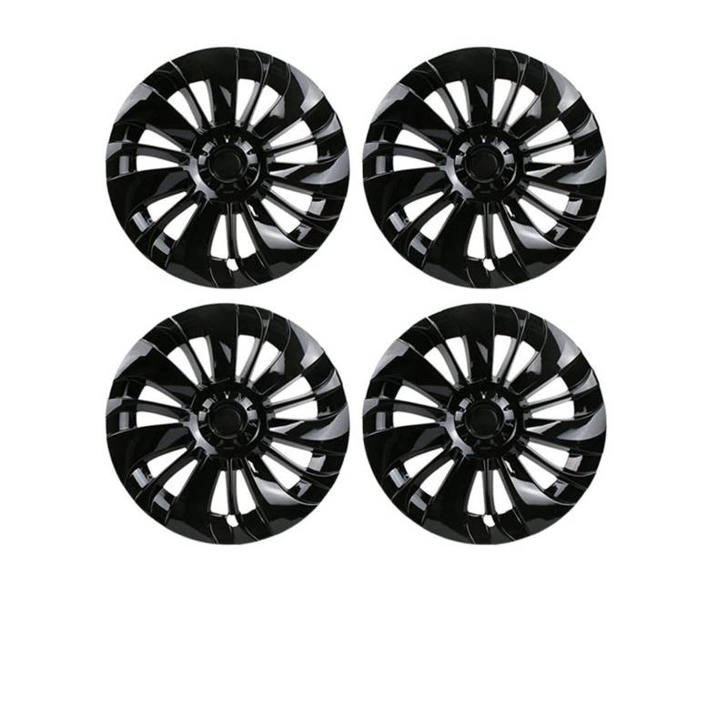 4 STÜCKE Kompatibel Für Tesla Modell Y 19 Zoll Radkappe Original Auto Ersatz Radkappe Automobil Radkappe Volle Abdeckung Zubehör 2021 2022(Gray) von ZDTYKWPH