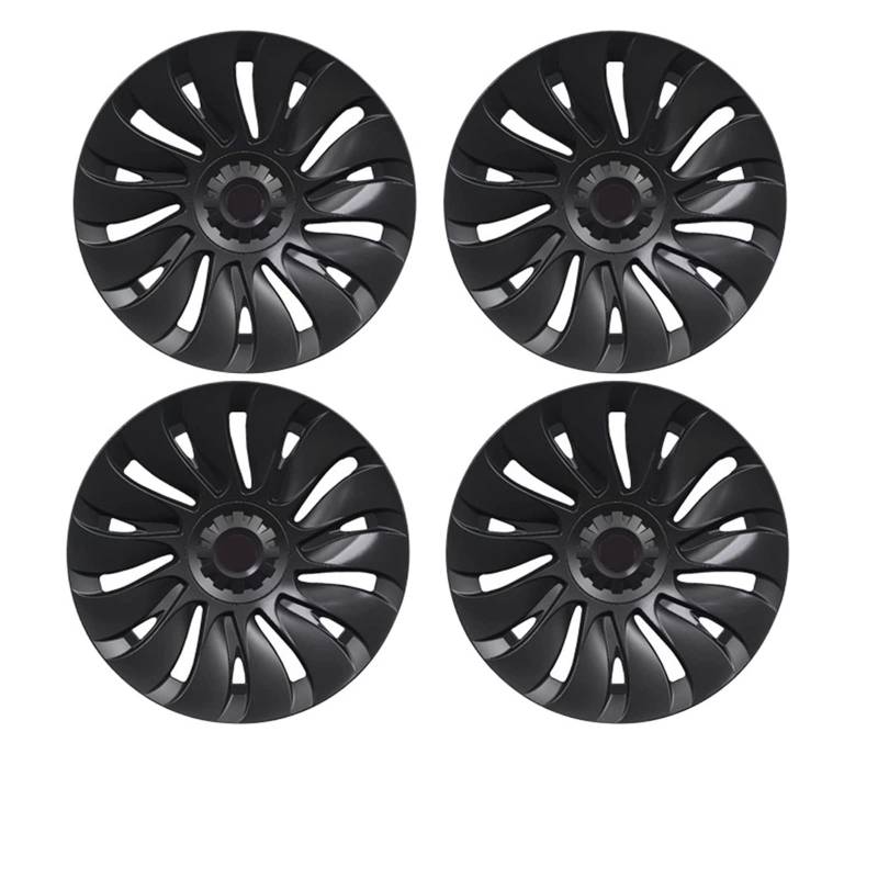 4 STÜCKE Radkappe Auto Ersatz Radkappe 19 Zoll Performance Automobil Radkappe Volle Abdeckung Zubehör Kompatibel Für Tesla Modell Y 2021 2022(4PCS-GUN GREY) von ZDTYKWPH