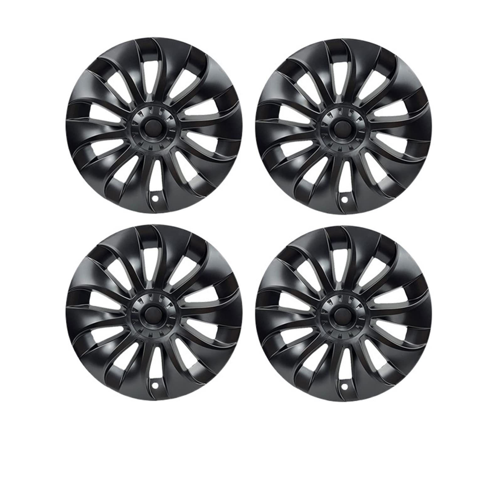 4 Stück Auto-Radkappen, Kompatibel Für Tesla Model 3 2020–2022, Auto-Ersatzzubehör, Nabenabdeckungen, dekorativer Schutz, Autorad(18 inch Gun Gray) von ZDTYKWPH