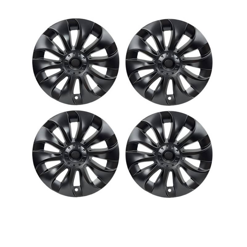 4 Stück Auto-Radkappen, Kompatibel Für Tesla Model 3 2020–2022, Auto-Ersatzzubehör, Nabenabdeckungen, dekorativer Schutz, Autorad(18 inch Gun Gray) von ZDTYKWPH