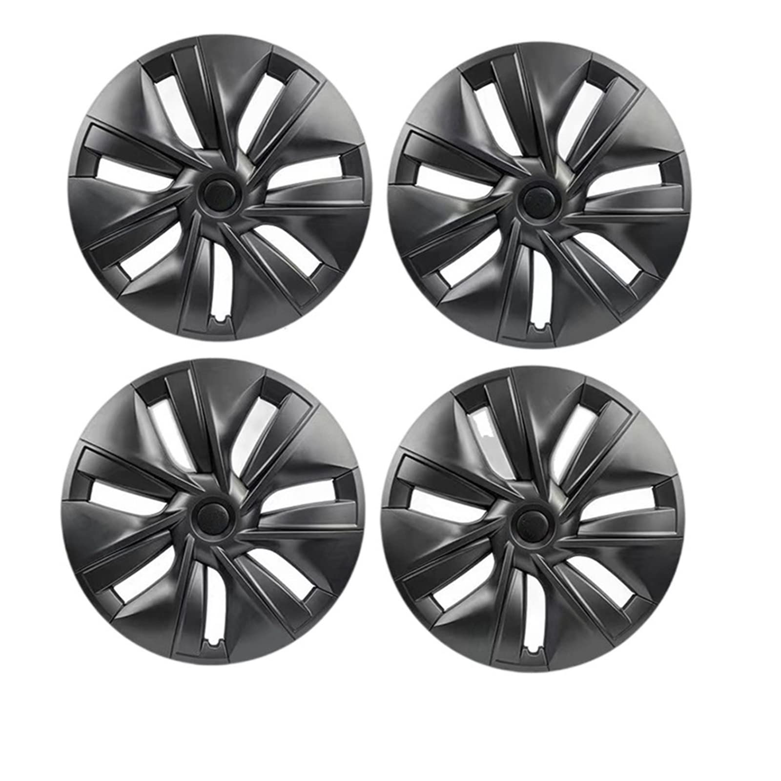4 Stück Radkappen Performance Ersatz-Radkappen 19 Zoll Auto-Radkappe Vollrandkappe Zubehör Kompatibel für Tesla Model Y(Gun Gray) von ZDTYKWPH