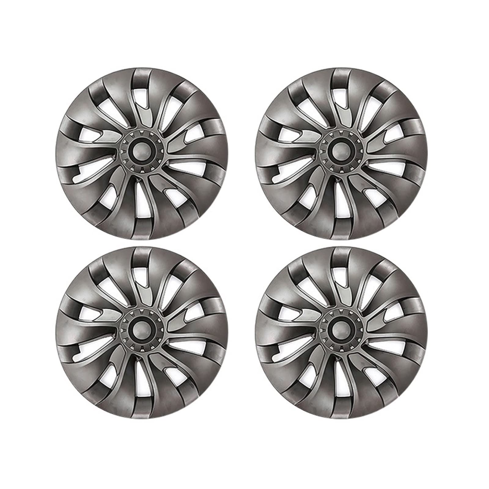 4 Teile/satz 18 Zoll Auto-Radkappen Schützen Zierräder Auto-Radkappen Kompatibel Für Tesla Modell 3 2018-2022 Ersatz-Autozubehör(4Pcs Gun Gray) von ZDTYKWPH