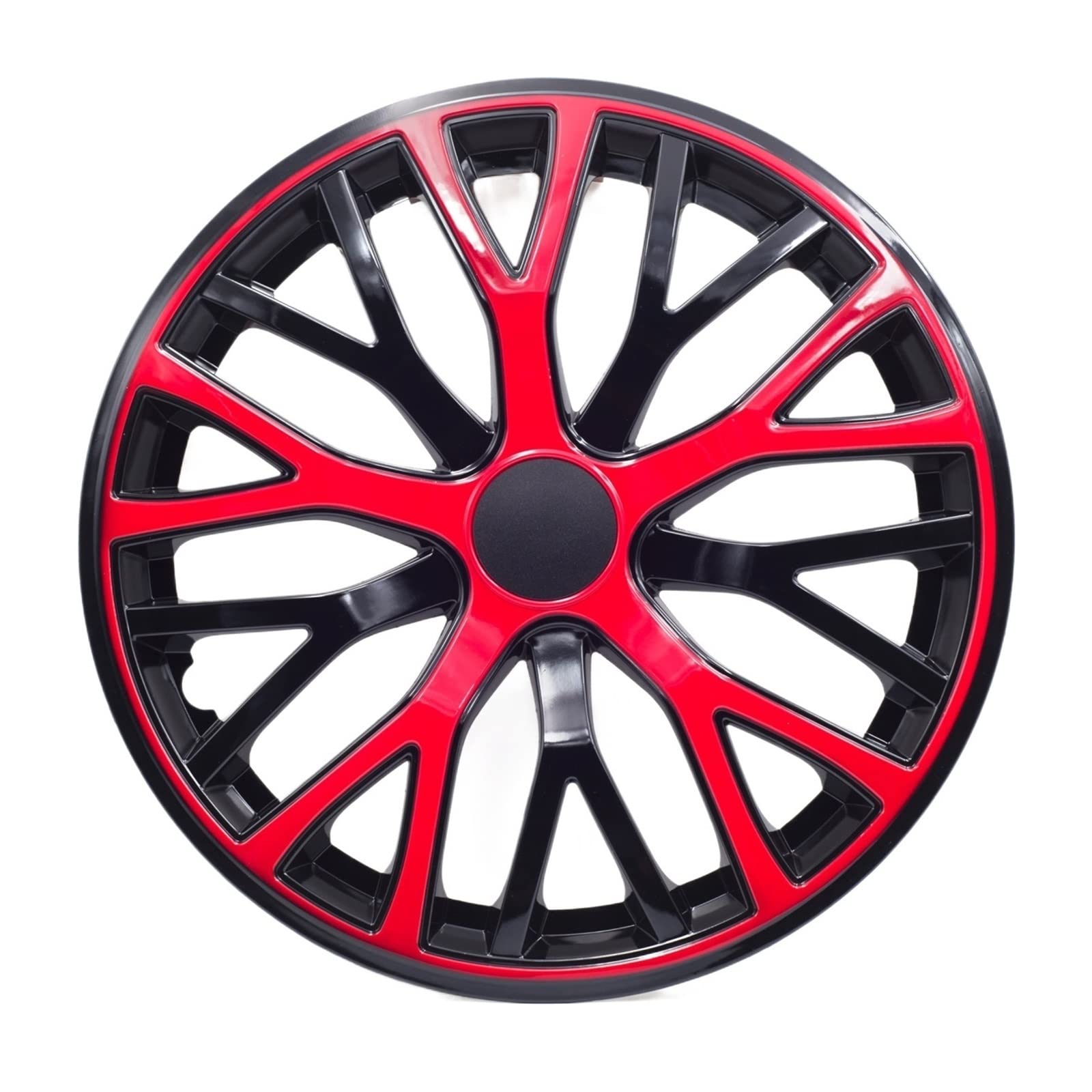 4 stück 360mm Autofelgen Radkappe Für 13in Radkappe 5 Clips Auto Styling Reifen Center Abdeckungen Modifikation Zubehör Blau Rot(BIACK) von ZDTYKWPH