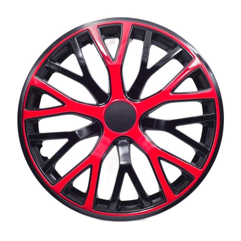 4 stück 360mm Autofelgen Radkappe Für 13in Radkappe 5 Clips Auto Styling Reifen Center Abdeckungen Modifikation Zubehör Blau Rot(BIACK) von ZDTYKWPH